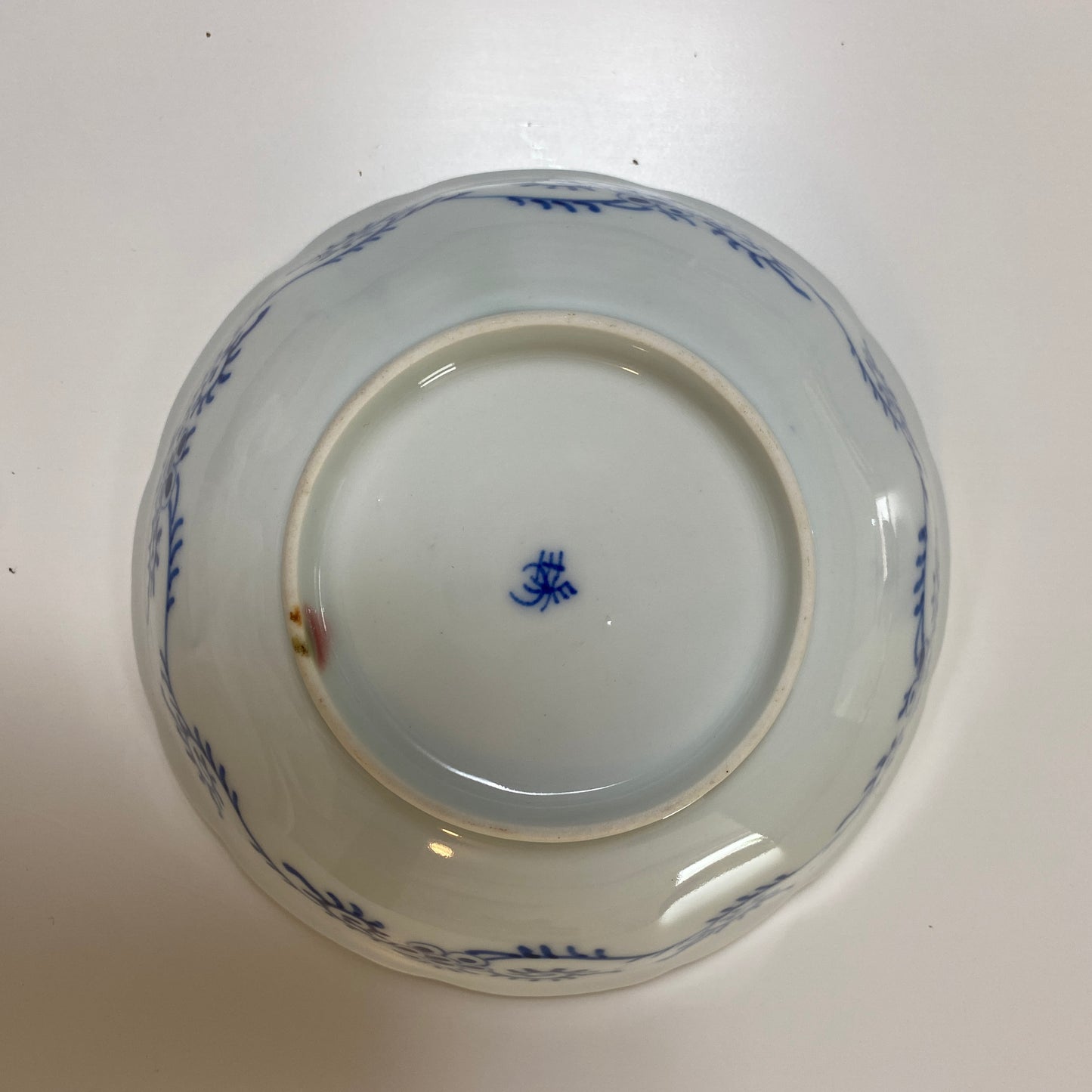 爽やかブルーの四方取りのなます皿