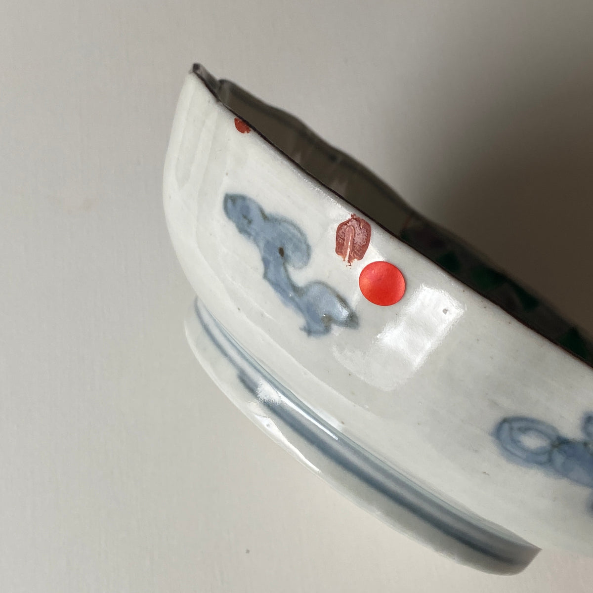 【着色あり】菖蒲の花咲く輪花なます皿