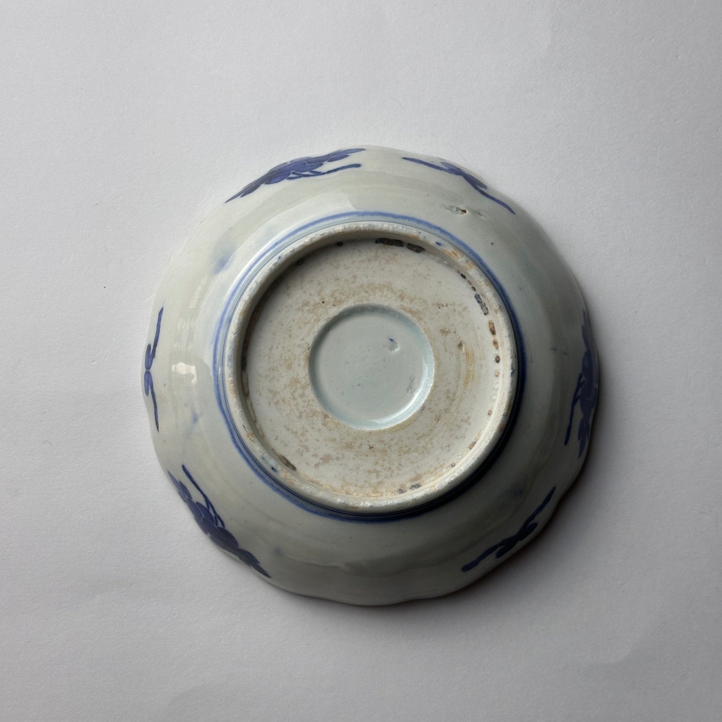春を纏う色絵花図のなます皿