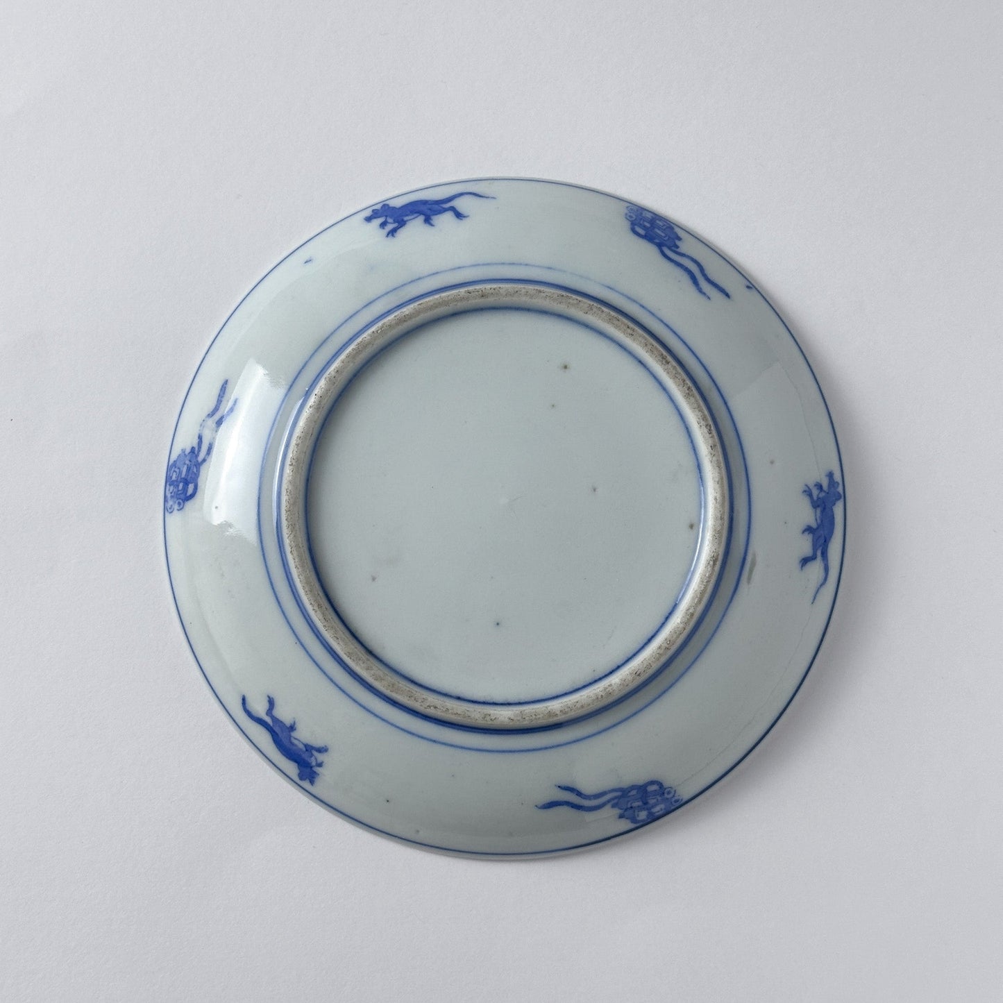 馬が走るレトロな印判中皿 - Kotto Shop