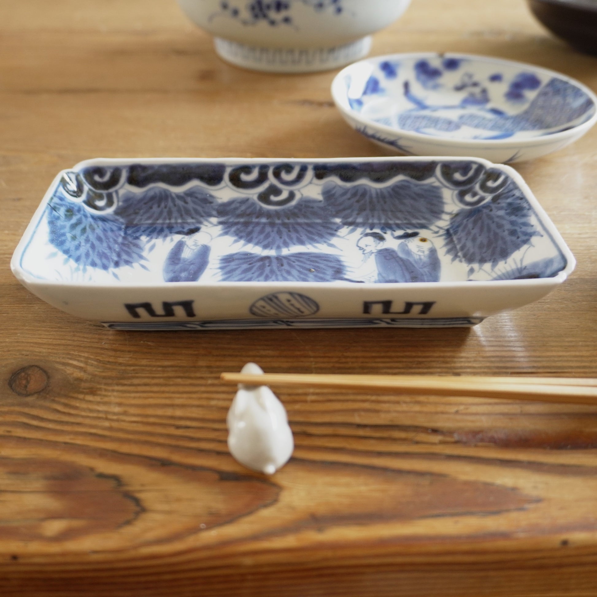 風情のある古伊万里染付長皿 - Kotto Shop