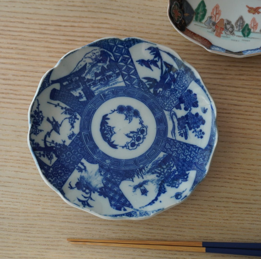 時代を移す、風景が広がる印判七寸皿 - Kotto Shop