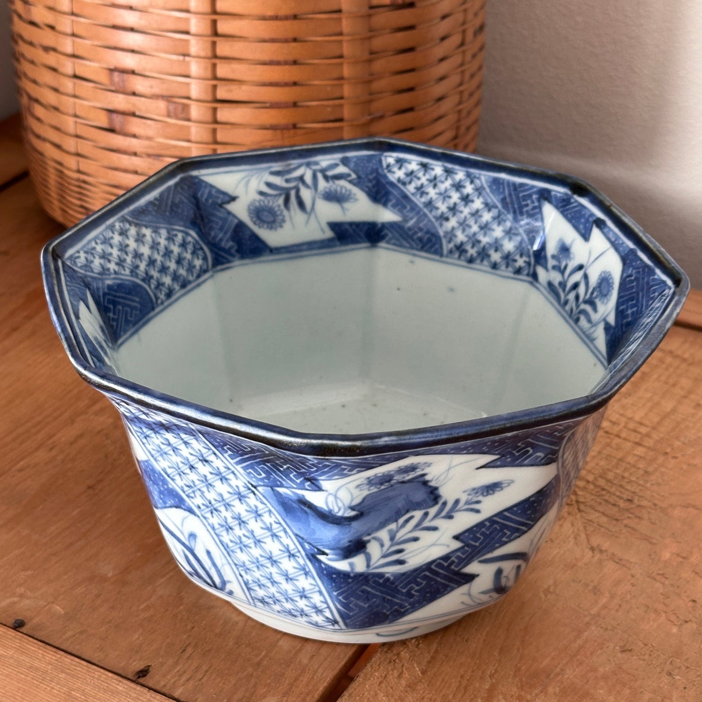 八角染付伊万里鉢 - Kotto Shop