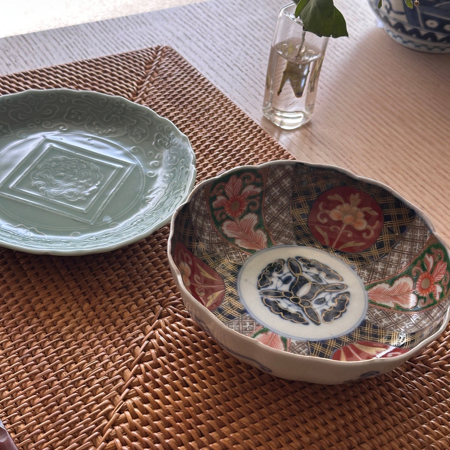 華やぎを纏う、色絵格子柄なます - Kotto Shop