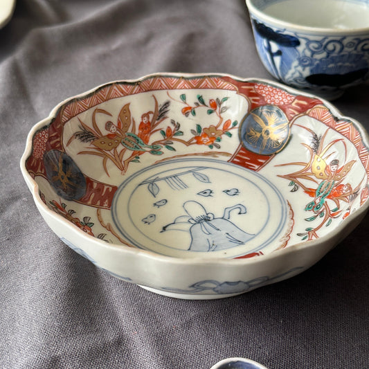 白磁に金彩が美しい明治伊万里なます - Kotto Shop