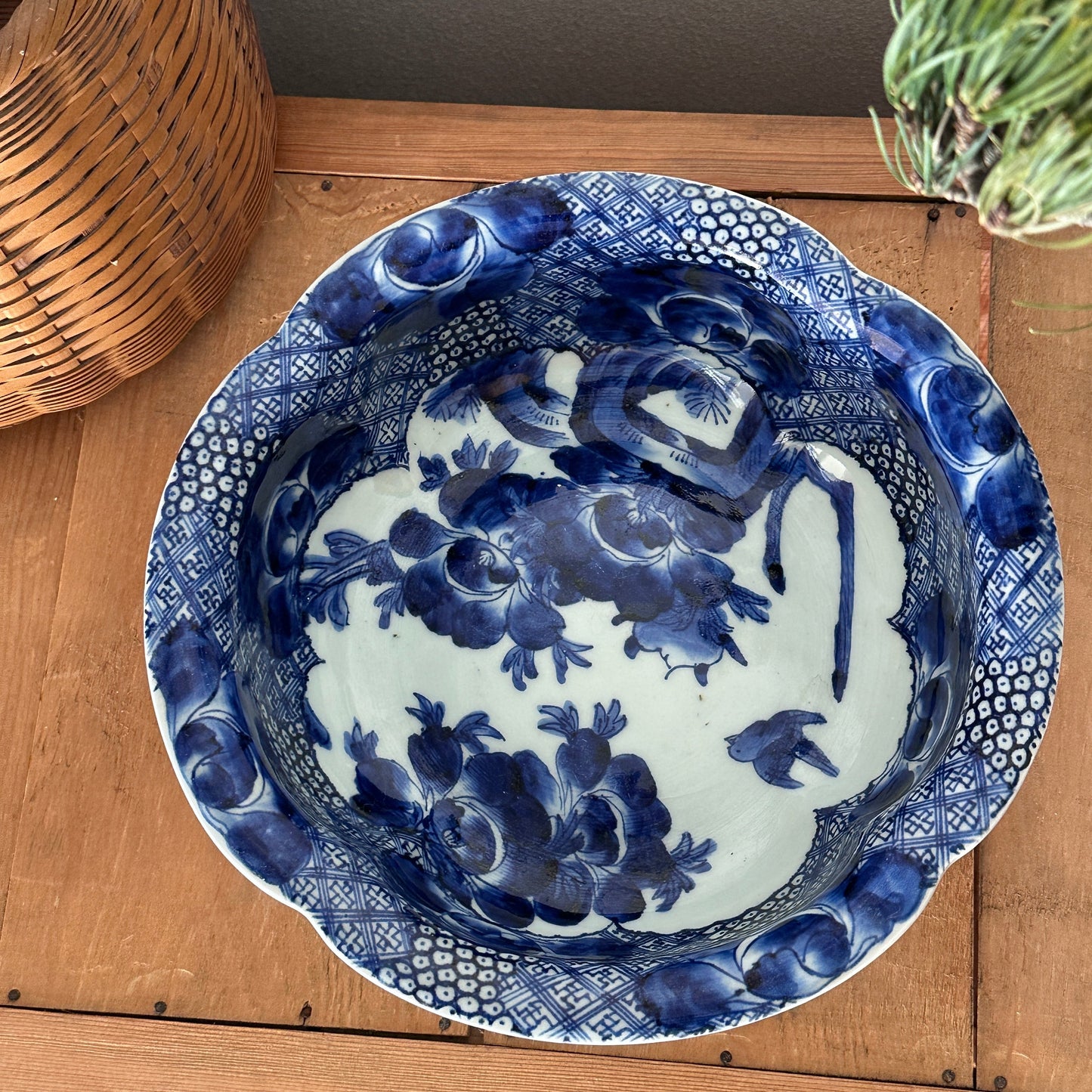 華咲くベロ藍鉢 - Kotto Shop