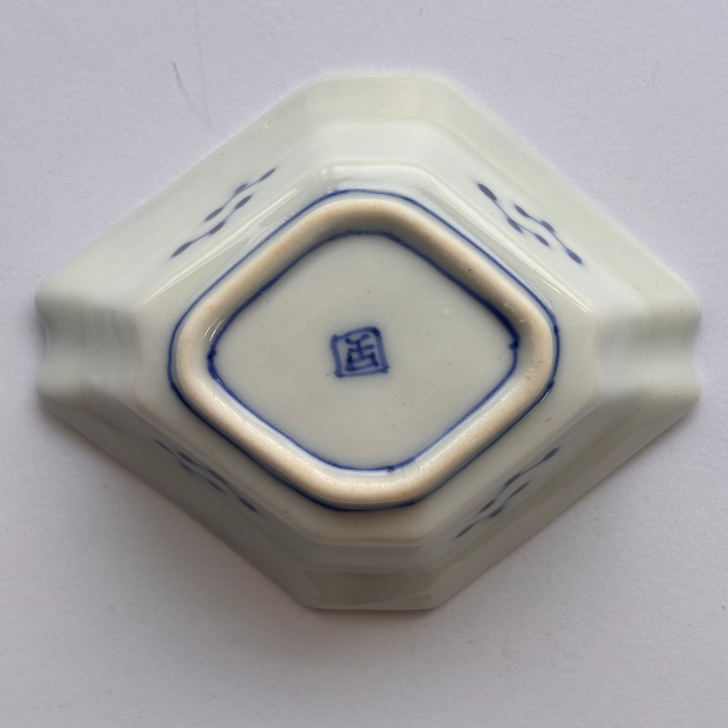 山水草花の菱形豆皿 - Kotto Shop