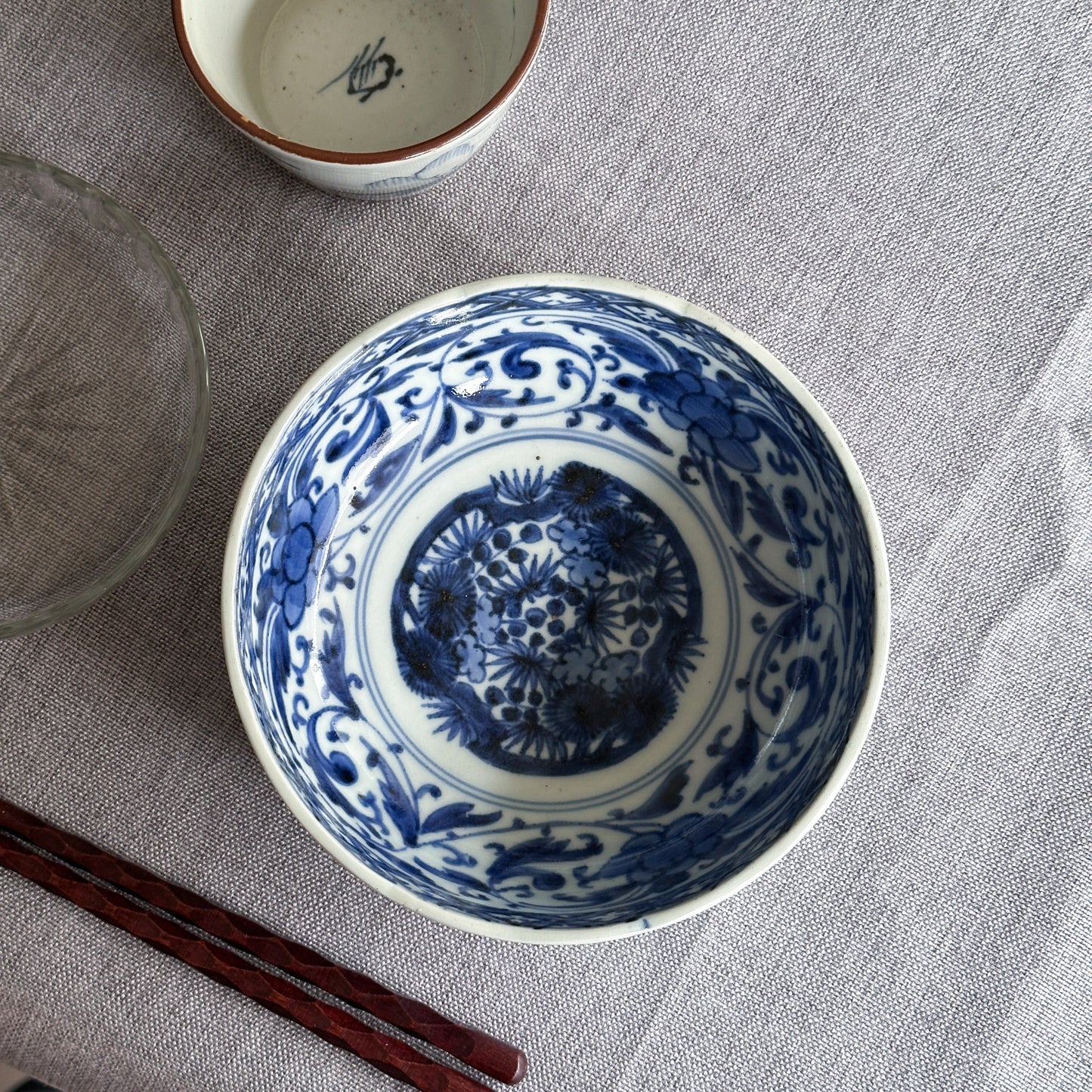 古伊万里の牡丹花唐草なます - Kotto Shop