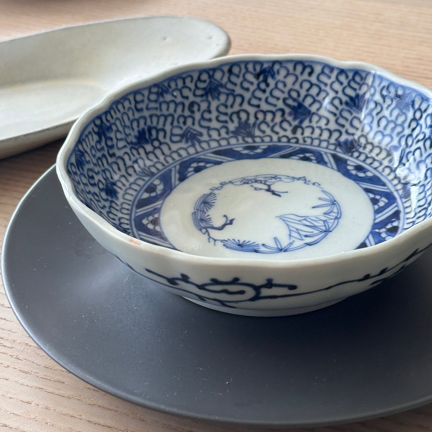 明治伊万里微塵唐草なます - Kotto Shop