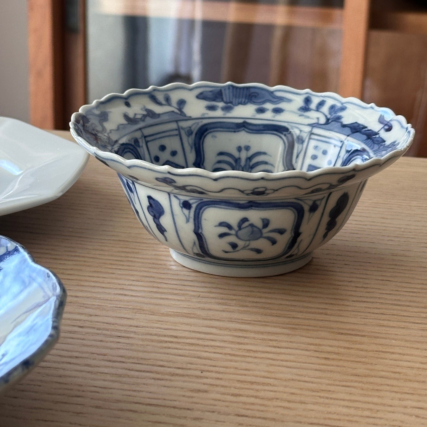 芙蓉手染付の深皿 - Kotto Shop