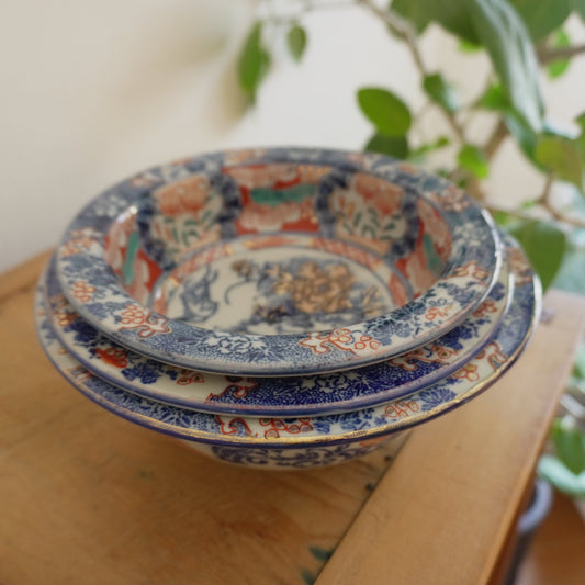 カジュアルに華やぐ牡丹に鳥図の鉢 - Kotto Shop