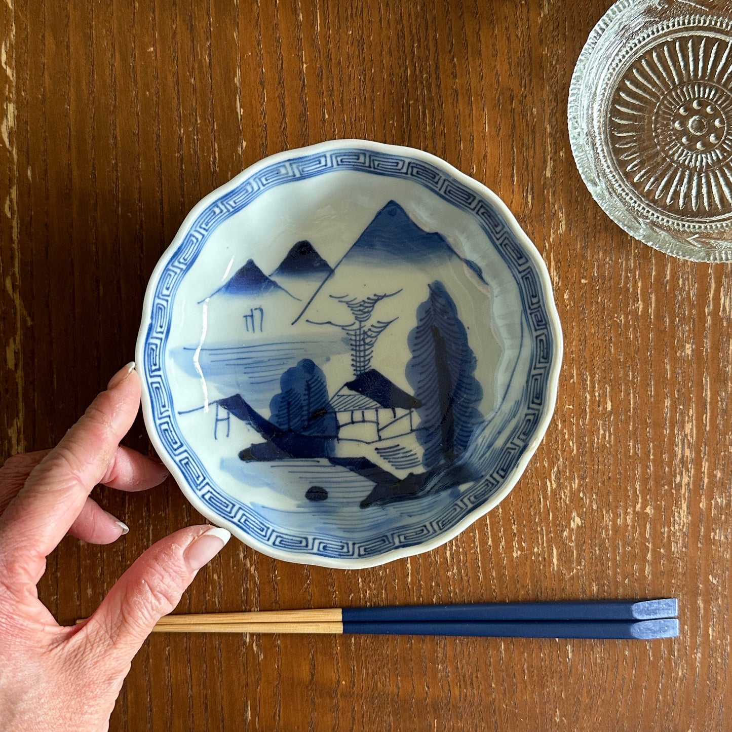 ちょうどいい山水画染付なます - Kotto Shop