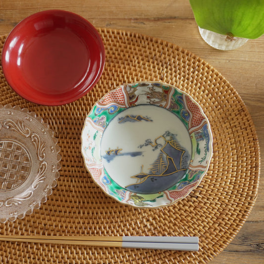 モダンな色合いの古伊万里なます皿 - Kotto Shop