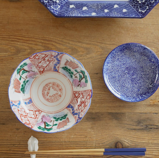 微塵唐草図印判小皿 - Kotto Shop