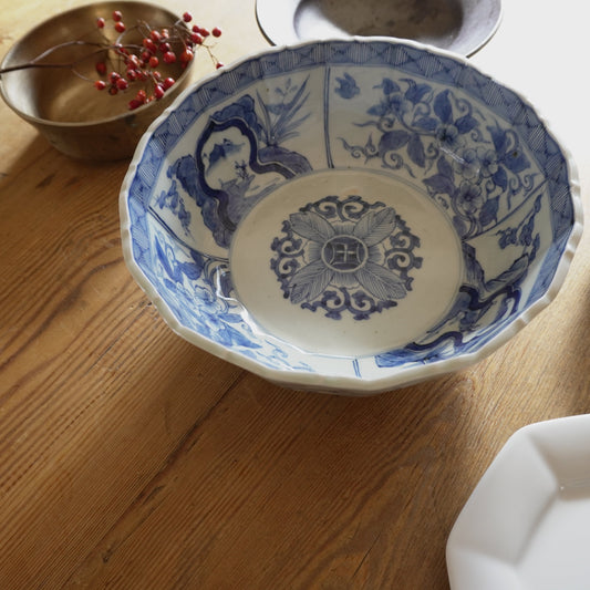 古伊万里線描きの中鉢 - Kotto Shop