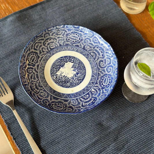 華やか絵柄の印判皿 - Kotto Shop