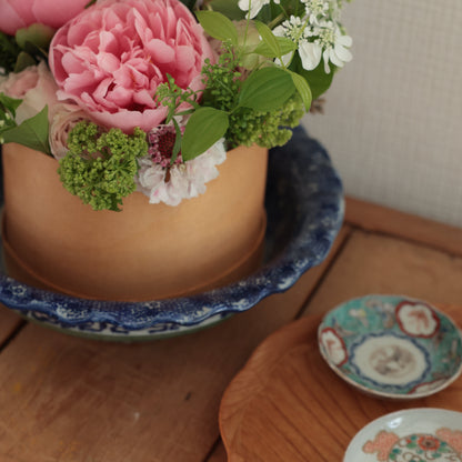 蝶舞うエメラルドグリーン豆皿