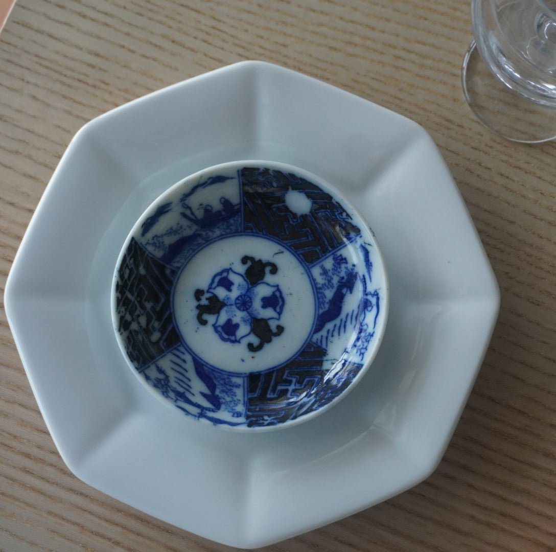 【2客セット】藍の陰影をたのしむ、印版小皿 - Kotto Shop