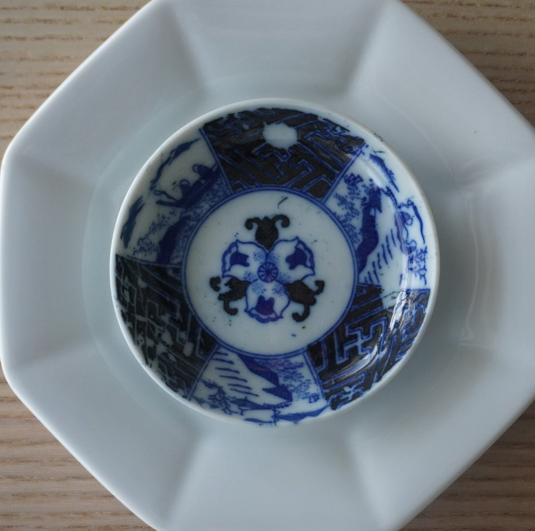 【2客セット】藍の陰影をたのしむ、印版小皿 - Kotto Shop