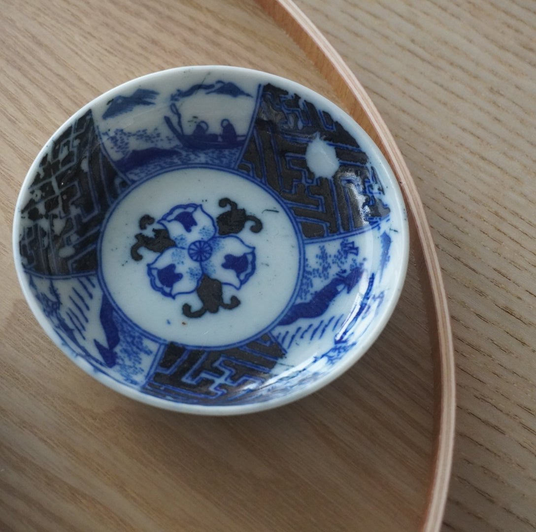 【2客セット】藍の陰影をたのしむ、印版小皿 - Kotto Shop