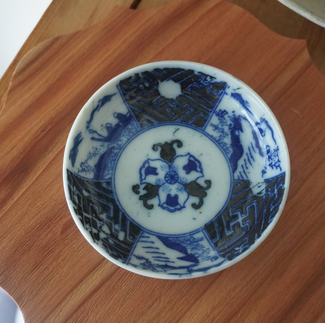 【2客セット】藍の陰影をたのしむ、印版小皿 - Kotto Shop