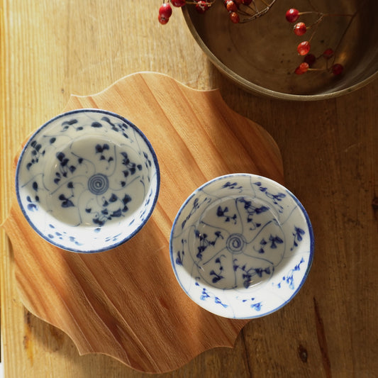 【2個セット】染付なずな紋小鉢 - Kotto Shop