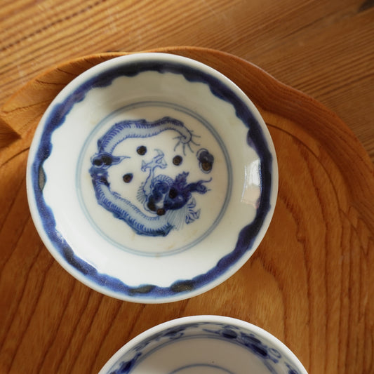 【2枚セット】龍が舞う小皿 - Kotto Shop