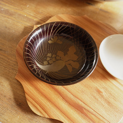 【2枚セット】黒漆器小皿2枚セット - Kotto Shop