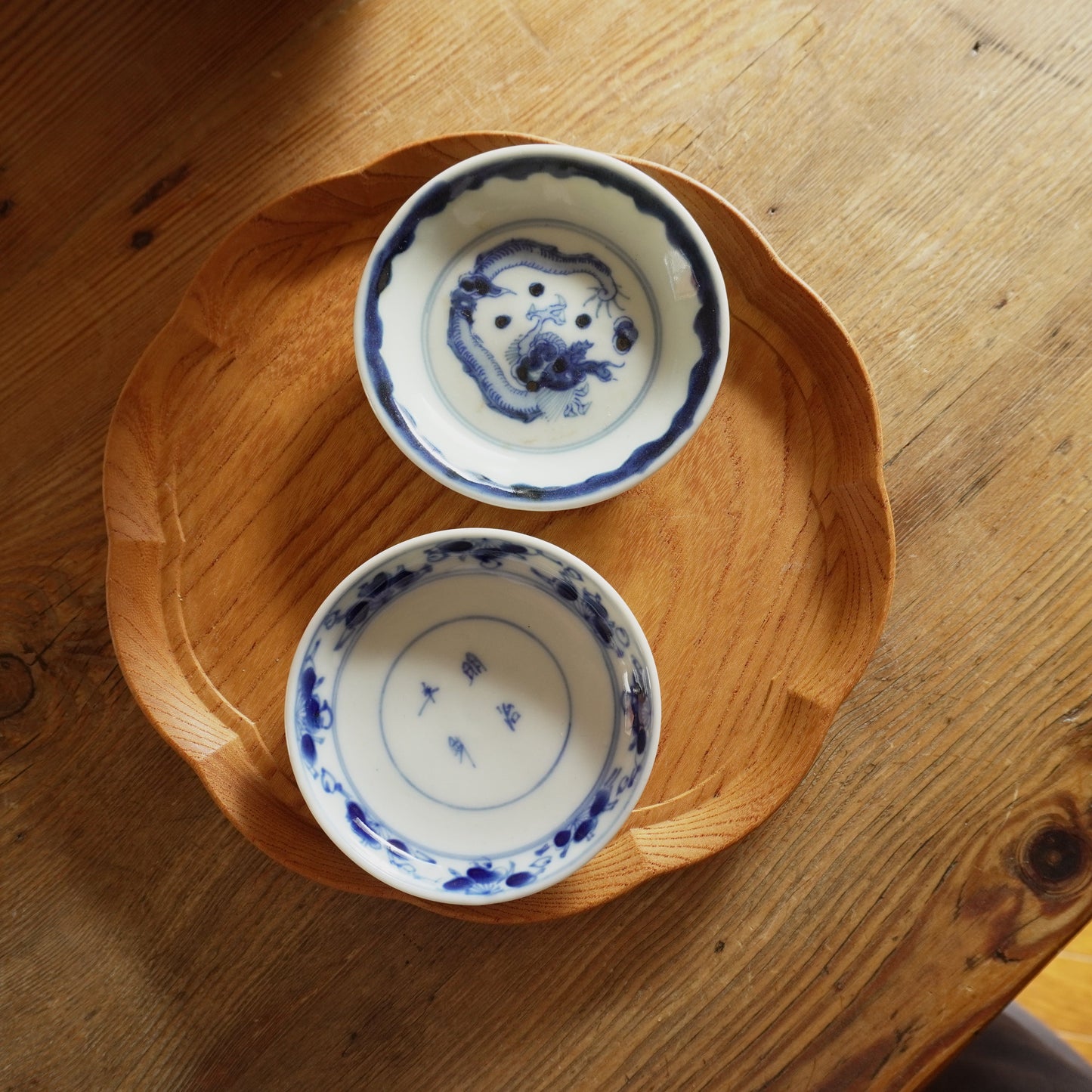 【2枚セット】染付小皿2点セット - Kotto Shop