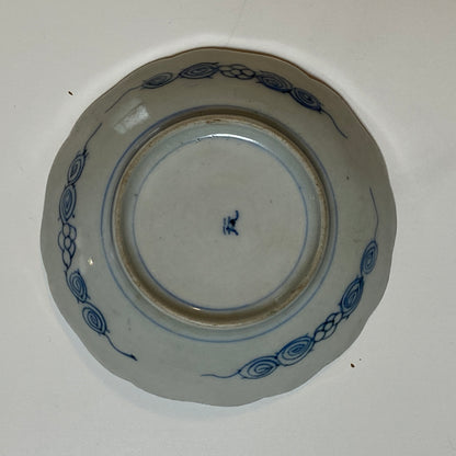 蝶舞うエメラルドグリーン豆皿