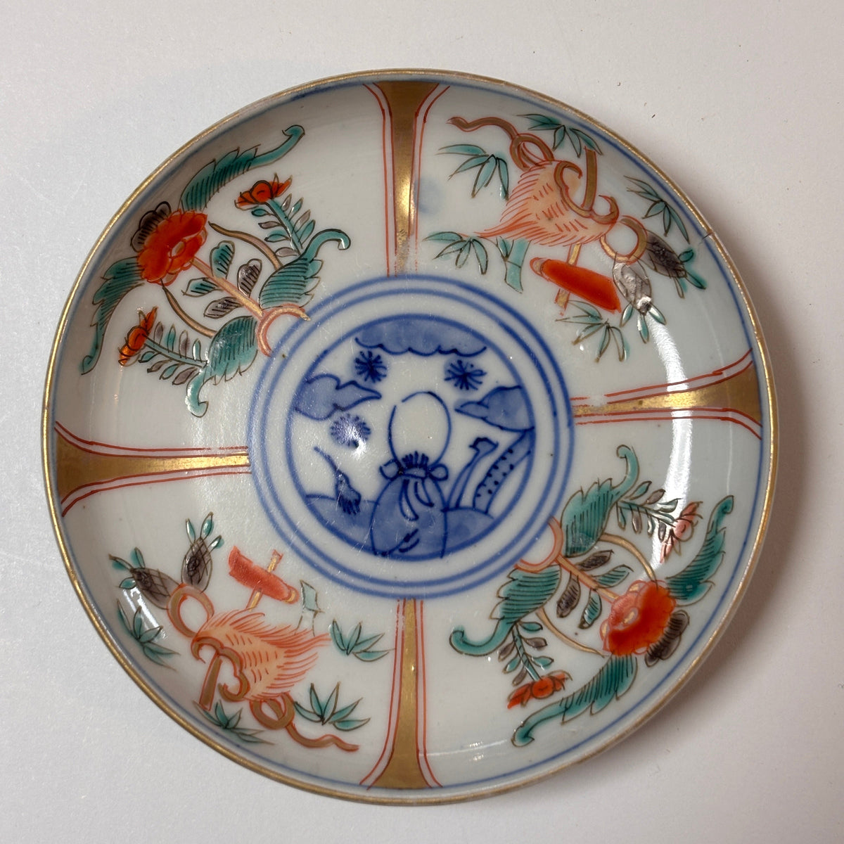 【数量限定】お祝いの金彩と色絵の小皿3枚セット - Kotto Shop