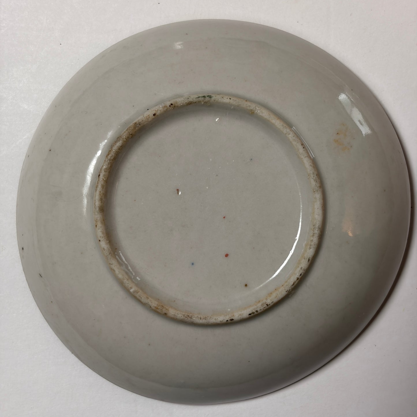 羽ばたく鶴のグリーン小皿