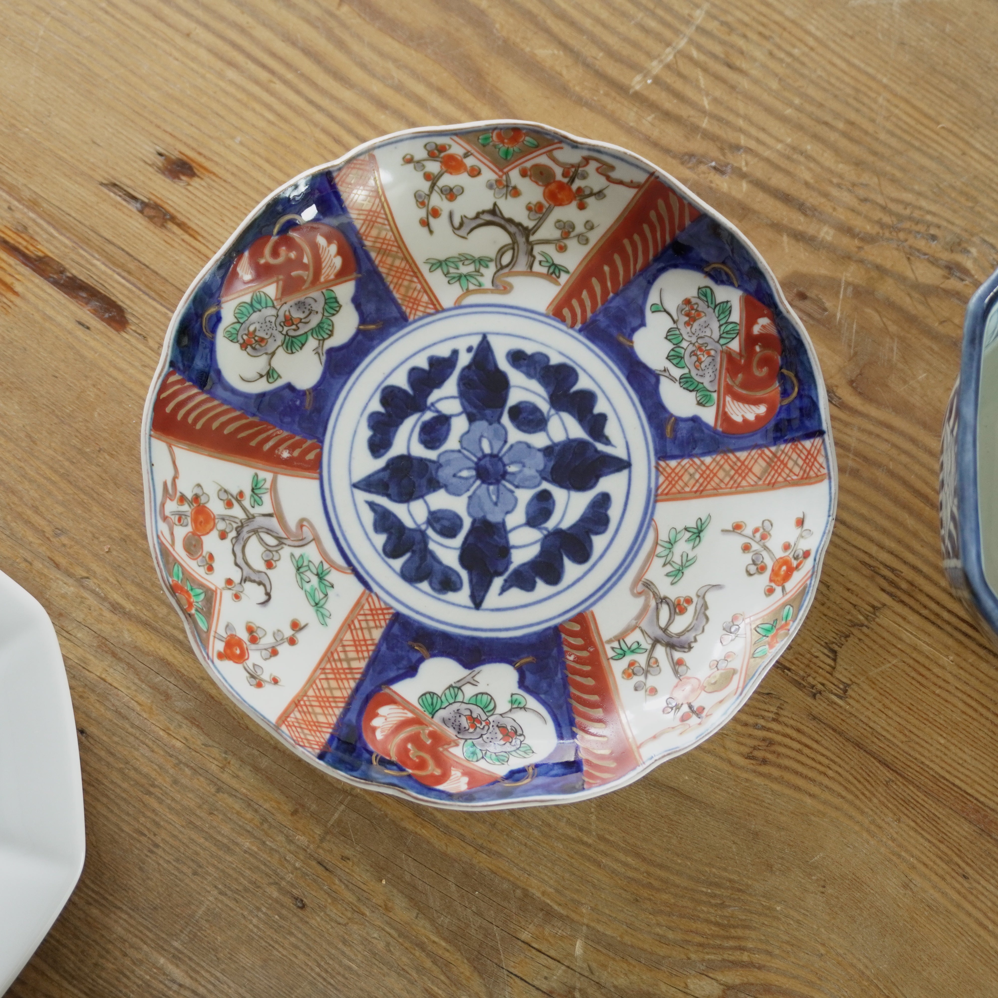 伊万里 赤色絵『オランダ文』台付皿 向付 五客セット 伊万里 赤色絵『オランダ文』台付皿 向付 五客セット Yahoo