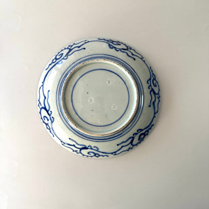 風景図に桜舞う印判7寸皿 - Kotto Shop