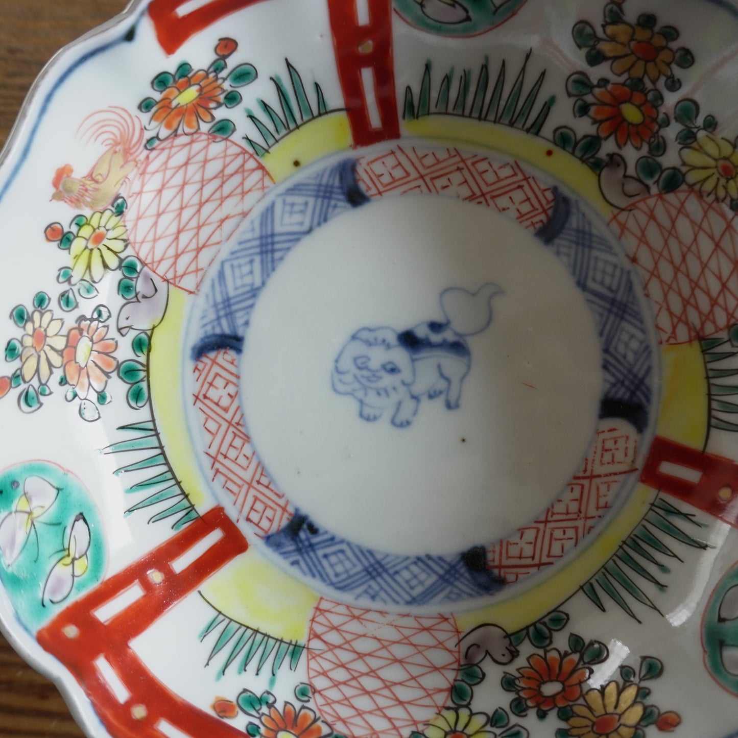 可愛い唐獅子のなます皿