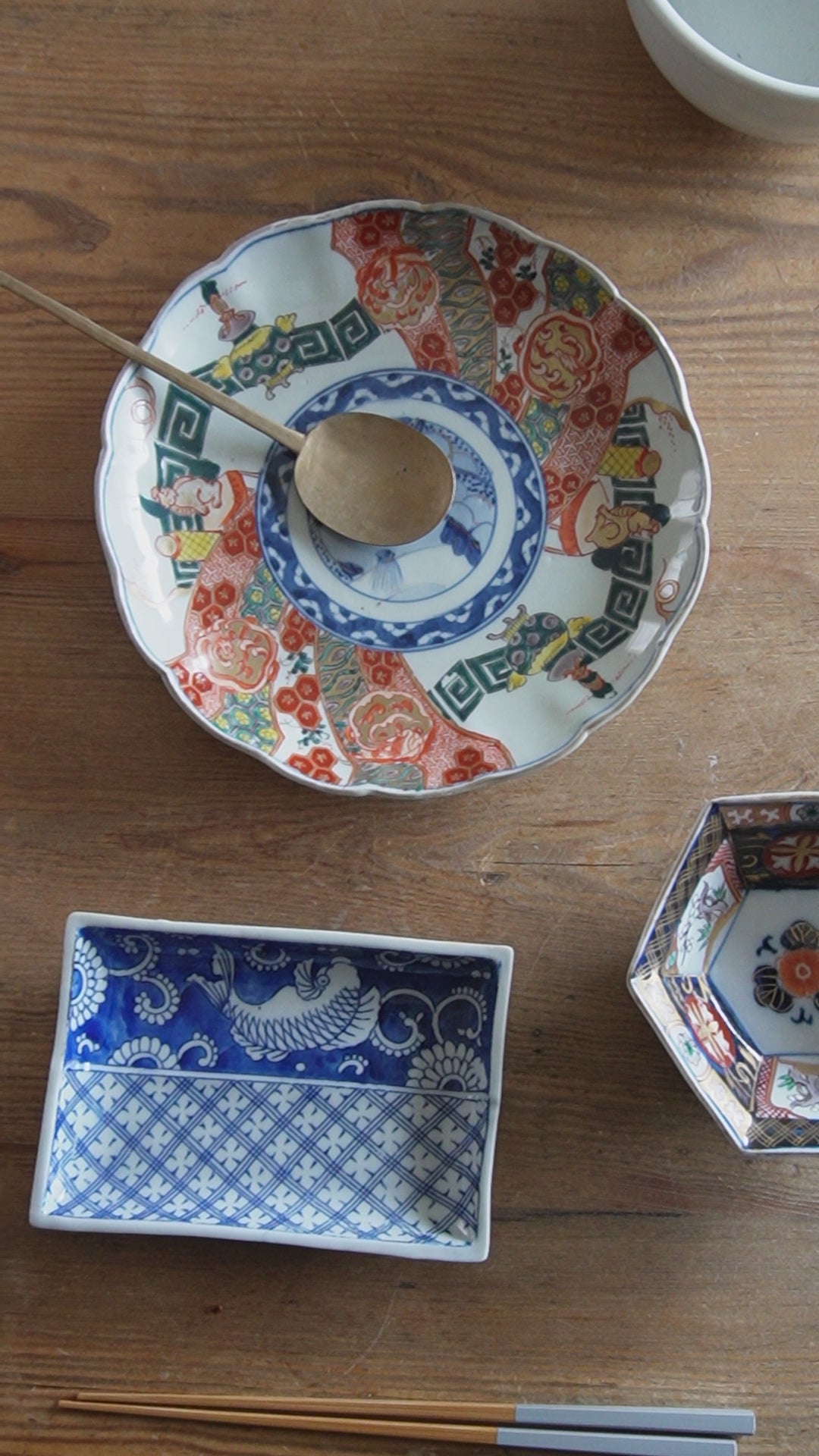 モダンなブルー染付長皿 – Kotto Shop