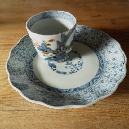 金彩と藍の上品なそば猪口 - Kotto Shop