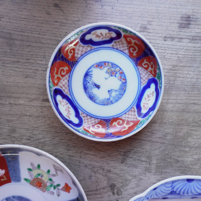 赤絵と染付のコントラストが映える小皿 - Kotto Shop
