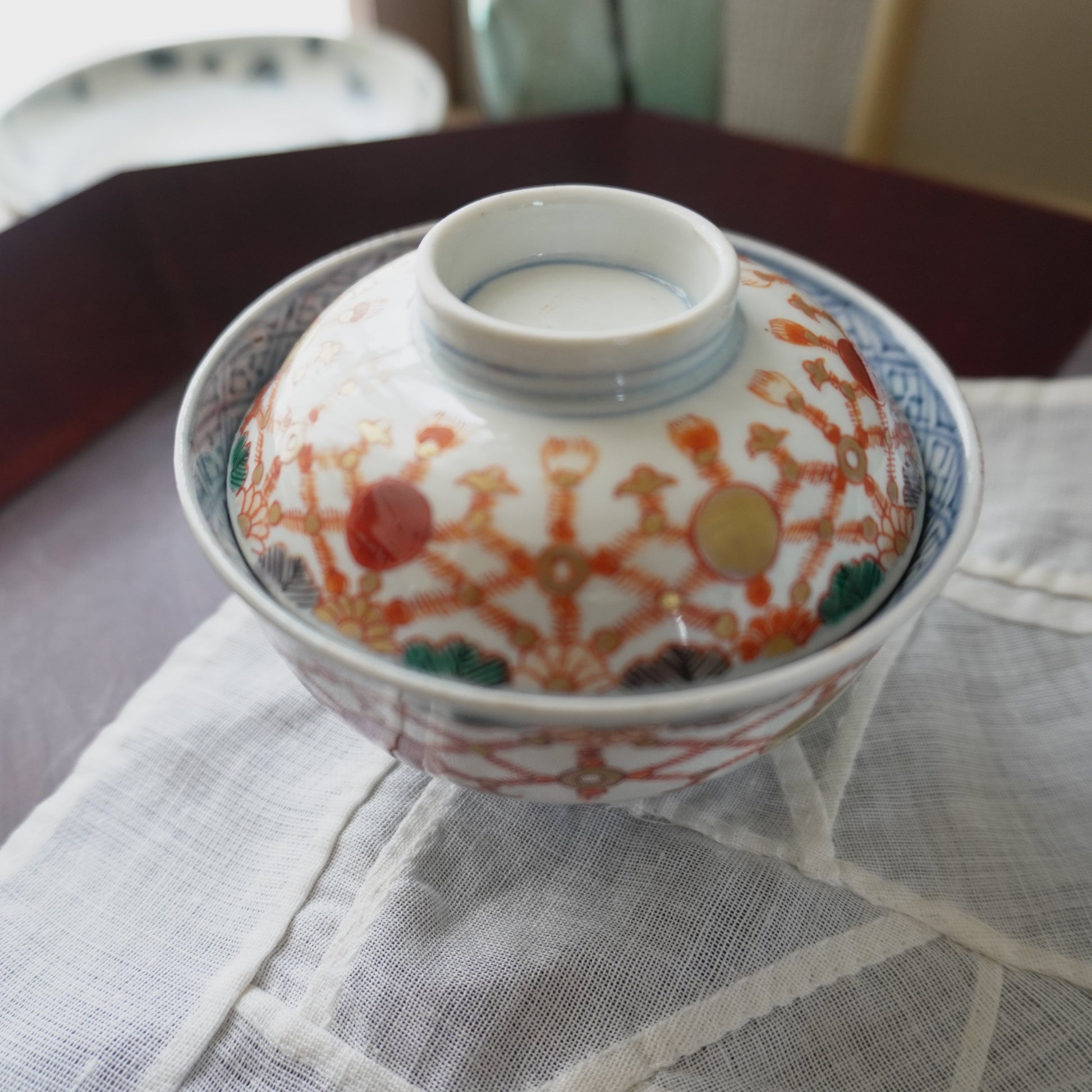 瓔珞門蓋付茶碗 - Kotto Shop