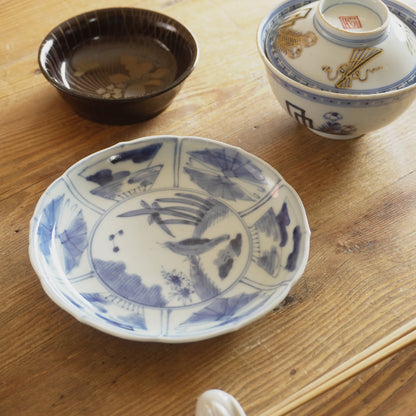 柔らかな古伊万里芙蓉手中皿 - Kotto Shop