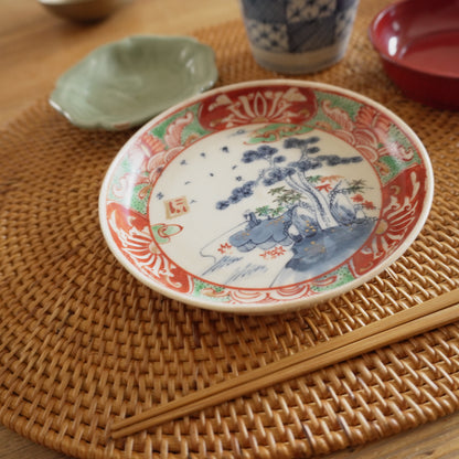 染付と色絵の美しい小皿 - Kotto Shop
