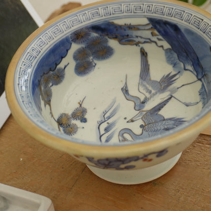 【ややキズあり】染付に金彩が映える盃洗 - Kotto Shop