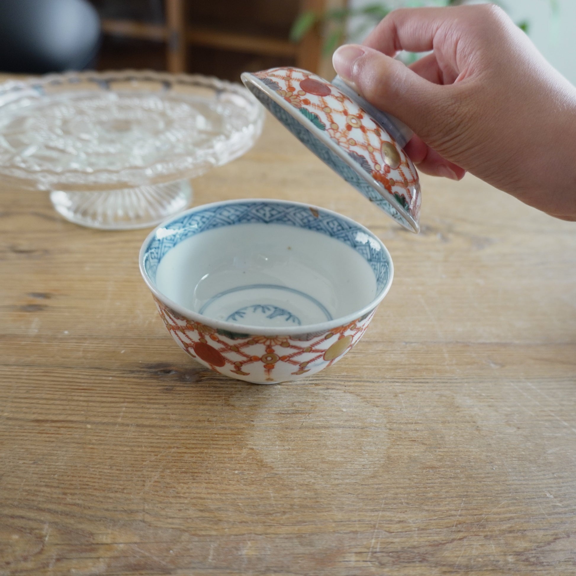 瓔珞門蓋付茶碗 - Kotto Shop