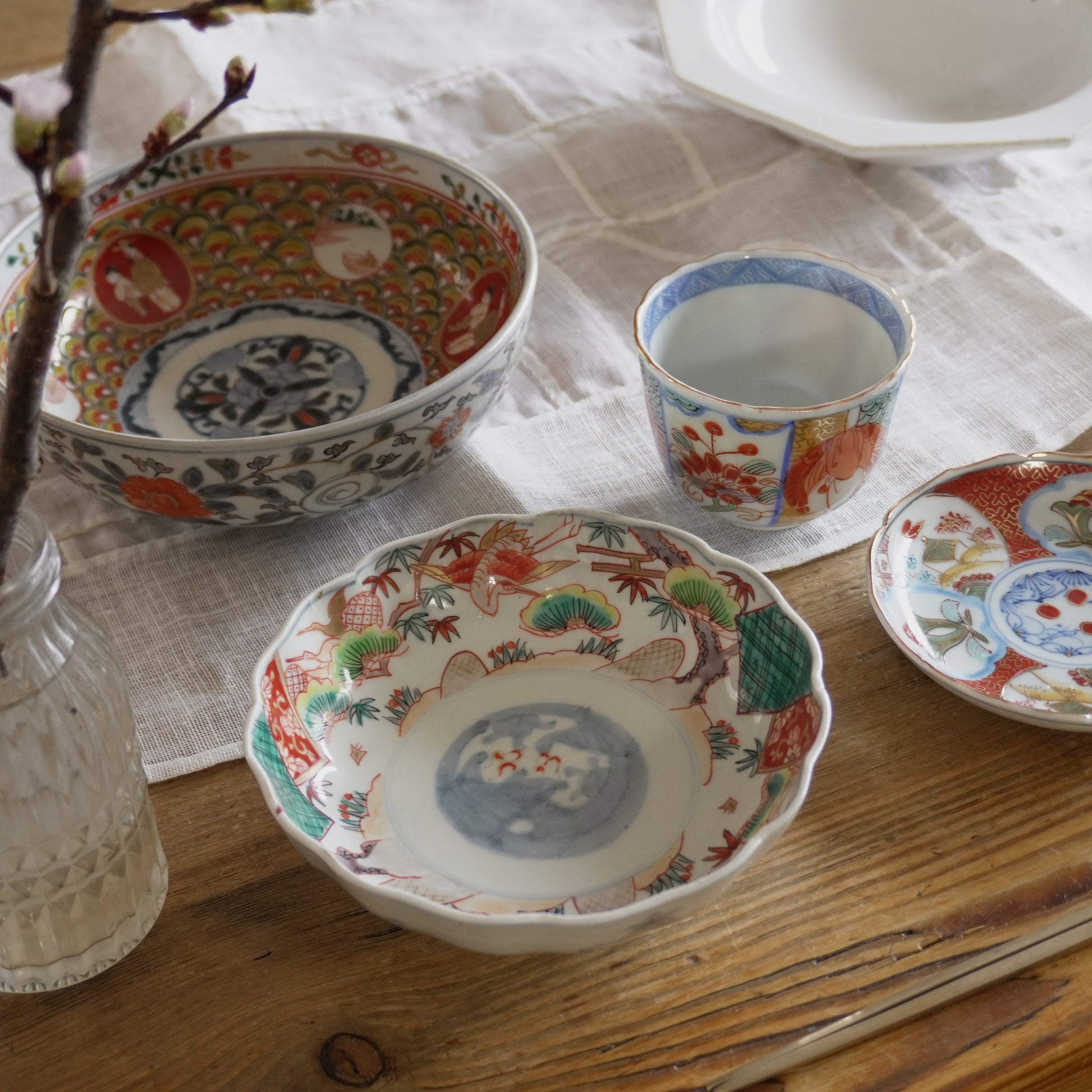 可愛らしい牡丹図向付 - Kotto Shop