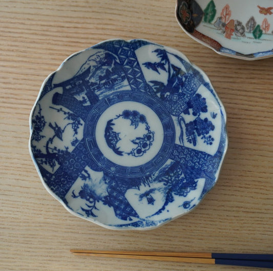 時代を移す、風景が広がる印判七寸皿 - Kotto Shop