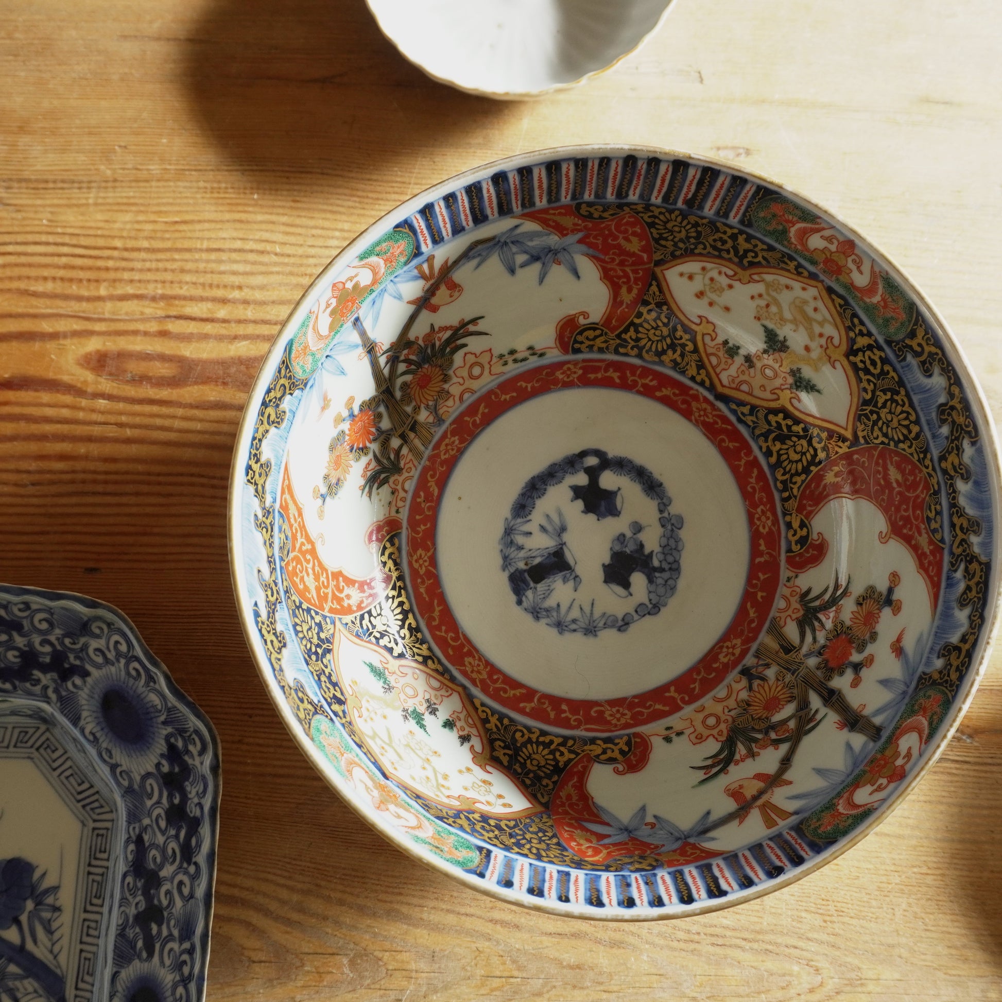 松竹梅の金彩色絵鉢 - Kotto Shop