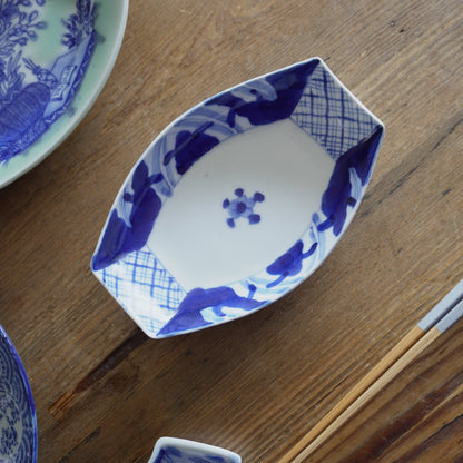 北欧ブルーな変形皿 - Kotto Shop