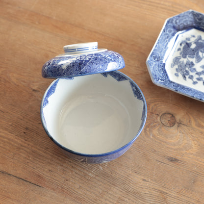 藍の印判窓絵茶碗 - Kotto Shop