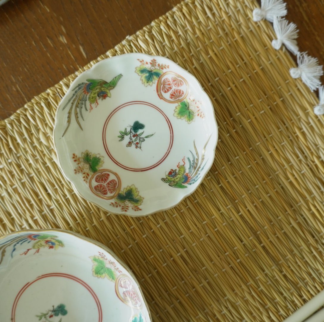 桐に舞う、柔らか桃色小皿 - Kotto Shop
