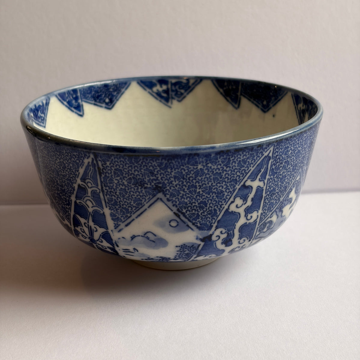 【フタなし】藍の印判窓絵茶碗 - Kotto Shop